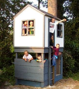 Деревянные домики для детей 