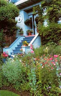 Палисадник своими руками - фото как украсить сад  (5)