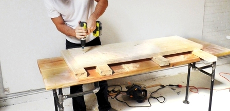 Как сделать скамейку из дерева (6)